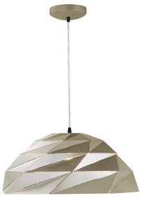 Sospensione Contemporanea Origami Cupola Ferro Oro 1 Luce E27