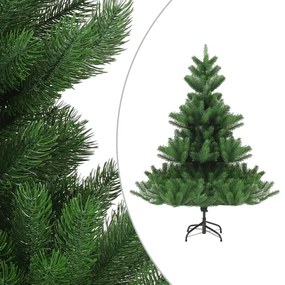 Albero Natale Artificiale Nordmann con LED Palline Verde 120 cm