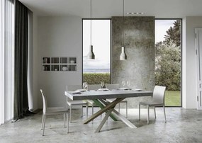 Tavolo allungabile Volantis P.90 - Capacità fino a 18 persone, 90x160/264 cm Volantis / Cemento