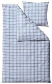 Set copripiumino e federa azzurro in cotone renforcé per letto singolo 140x200 cm Vista – Södahl