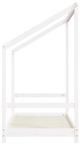Giroletto per bambini bianco 2x(80x160)cm legno massello pino