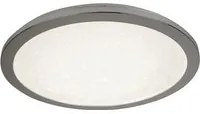 Plafoniera Contemporanea Scilly Policarbonato Cromo Bianco Led 17,5W 4000K