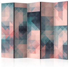 Paravento Pixels (Green and Pink) II [Room Dividers]