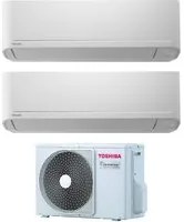 Climatizzatore Condizionatore Toshiba Dual Split Inverter serie SEIYA 10+10 con RAS-2M14U2AVG-E R-32 Wi-Fi Optional 10000+10000 - Novit