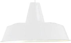 Lampadario Industriale Duna bianco paralume bianco E27 Ø35cm LUMICOM