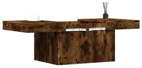 Tavolino da salotto rovere fumo 100x55x40 cm legno multistrato