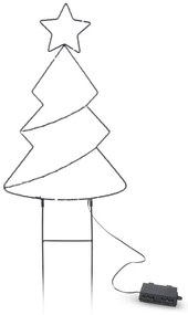 Brilagi - Decorazione natalizia da esterno a LED LED/3xAA IP44 68x29 cm albero