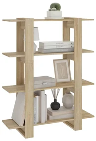 Libreria/divisorio rovere sonoma 100x30x123,5 cm