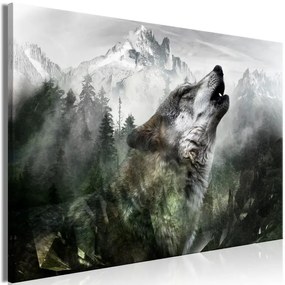 Quadro  Howling Wolf (1 Part) Wide  Larghezza x Altezza Home decor 90x60