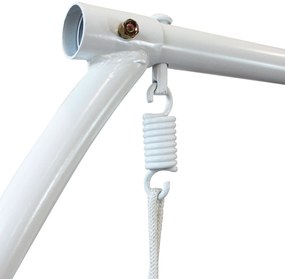 JURA - dondolo un posto con struttura in metallo bianca o antracite