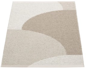 Tappeto da interno/esterno beige 70x90 cm Hill Dark Linen – Pappelina