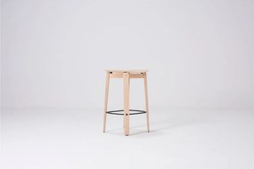 Sedia da bar di colore naturale in rovere massiccio (altezza della seduta 65 cm) Nora – Gazzda