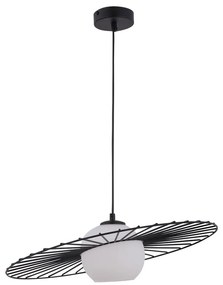 Lampadario su filo SOL 1xE27/60W/230V nero