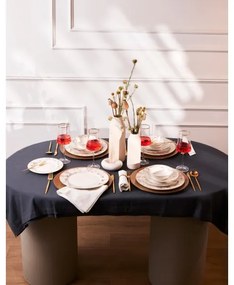 Set da tavola 24 pezzi in porcellana, bianco/grigio