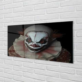 Quadro in vetro Clown spaventoso 100x50 cm