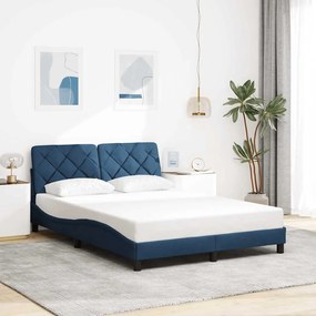 Giroletto Senza Materasso Blu 140x200 Cm İn Tessuto /