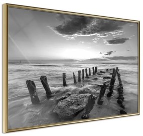 Poster  Old Breakwater  Cornice Quadri Cornice d'oro, Larghezza x Altezza Home decor 30x20