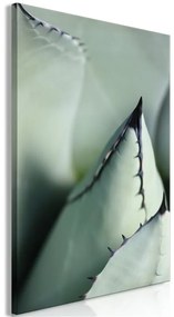 Quadro Green Spikes (1 Part) Vertical  Colore Grigio, Dimensioni e Misure 60x90