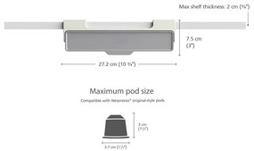 Supporto per capsule grigio CupboardStore - Joseph Joseph