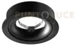 Faretto levels gu10 cut out d.8,1cm ip20 nero direzionale