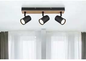 Globo 57911-3BW - Faretto ROBBY 3xGU10/35W/230V nero/marrone