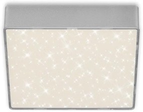 Briloner 7076-414 -Plafoniera LED STAR SKY LED/11W/230V 15x15 cm argento