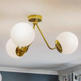 Plafoniera soffitto Tuse Argon, dimmerabile, Ottone / Oro, Soggiorno / Sala da pranzo, Metallo, Moderno, Plafoniera