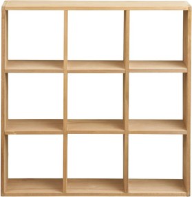 Mensola di colore naturale in pino massiccio con ripiani multipli 46 cm Moss – House Nordic