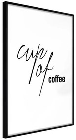 Poster  Caffeine Needed  Cornice Quadri Cornice nera, Larghezza x Altezza Home decor 20x30