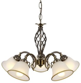 Globo 60208-5 - Lampadario a sospensione con catena ODIN 5xE27/60W/230V