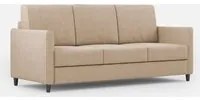 Divano 3 Posti 198x85x85 cm Karay in Tessuto Beige