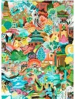 Harlequin Tapete Journey of Discovery - Ionian/ Harissa/ Emerald