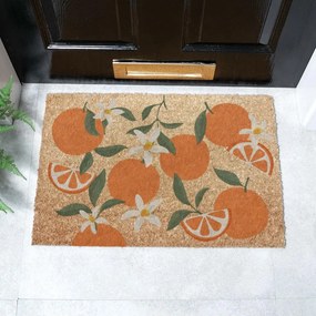 Zerbino in fibre di cocco 40x60 cm Orange – Artsy Doormats