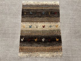 Gabbeh Tappeto 60 x 90 Marrone (Iran) Annodato A Mano