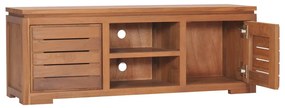 Mobile Porta TV 110x30x40 cm in Legno Massello di Teak