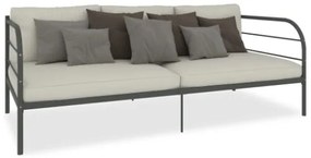 Telaio Divano Letto Grigio in Metallo 90x200 cm
