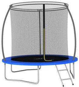 Set Trampolino con Rete di Sicurezza Rotondo di diverse dimensioni e capacità, Set Trampolino Rotondo 244x55 cm 100 kg II