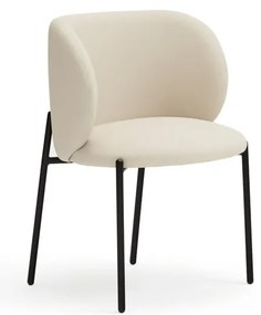 Set di sedie da pranzo bianca in imbottito 2 pz Mogi – Teulat