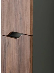 Colonna bagno sospesa alta noce canaletto Minori/Maiori 30x150 cm