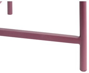 Tavolino da salotto rotondo color malva in metallo ø 50 cm Meseta – Leitmotiv