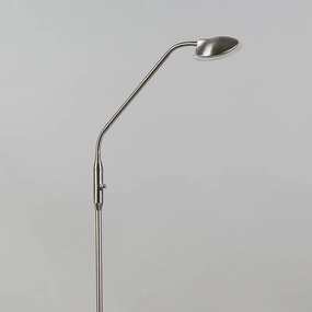 Lampada da terra moderna in acciaio con LED - Eva