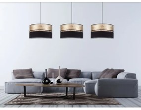 Lampadario su filo LIMA 1xE27/60W/230V dorato/nero