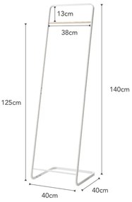 Appendiabiti da terra bianco 140 cm Tower - YAMAZAKI