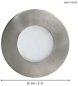 Eglo 94092 - Faretto da incasso LED per bagno MARGO 1xGU10/5W/230V IP65