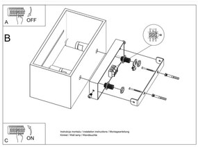 Applique LOBO 2xG9/40W/230V bianco
