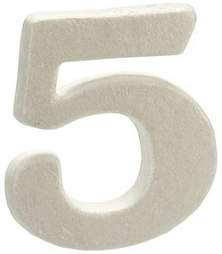 Numeri 5 Bianco polistirene 2 x 15 x 10 cm (12 Unità)