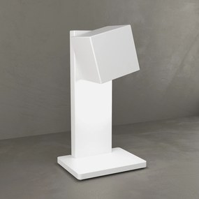 Lampada Scrivania Moderna Area Metallo Bianco 1 Luce Gx53