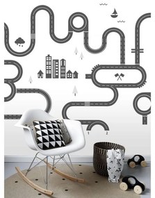 Fotomurale ESTA Disegno strada, nero e bianco 139X280 cm