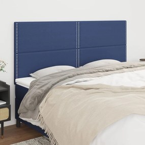 Testiera 4 Pz Blu 100x5x78/88 Cm İn Tessuto /
