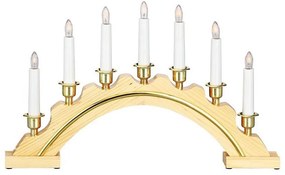 Markslöjd 700445 - Candelabro natalizio CELINE 7xE10/3W/230V naturale